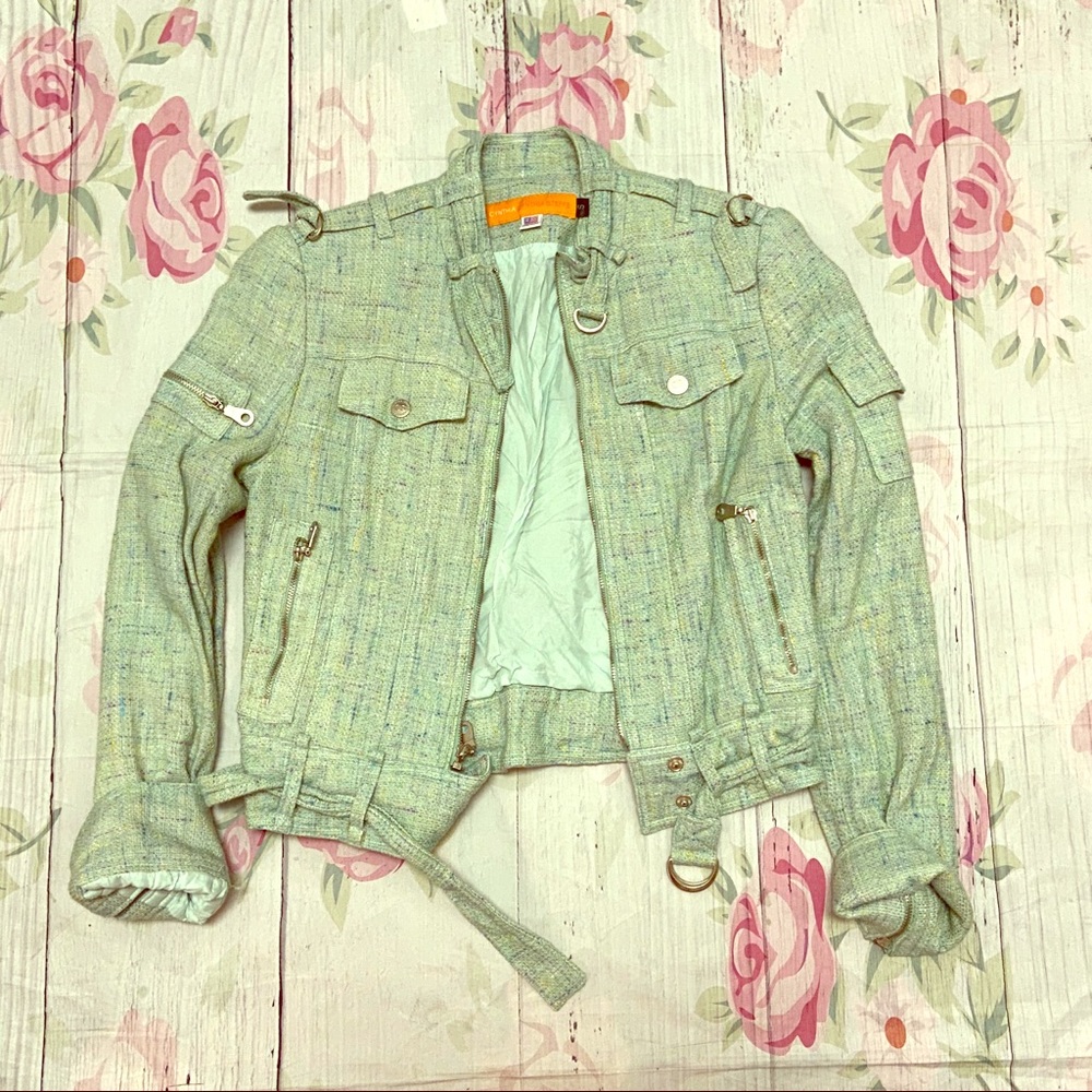 Cynthia Steffe Cropped Tweed jacket